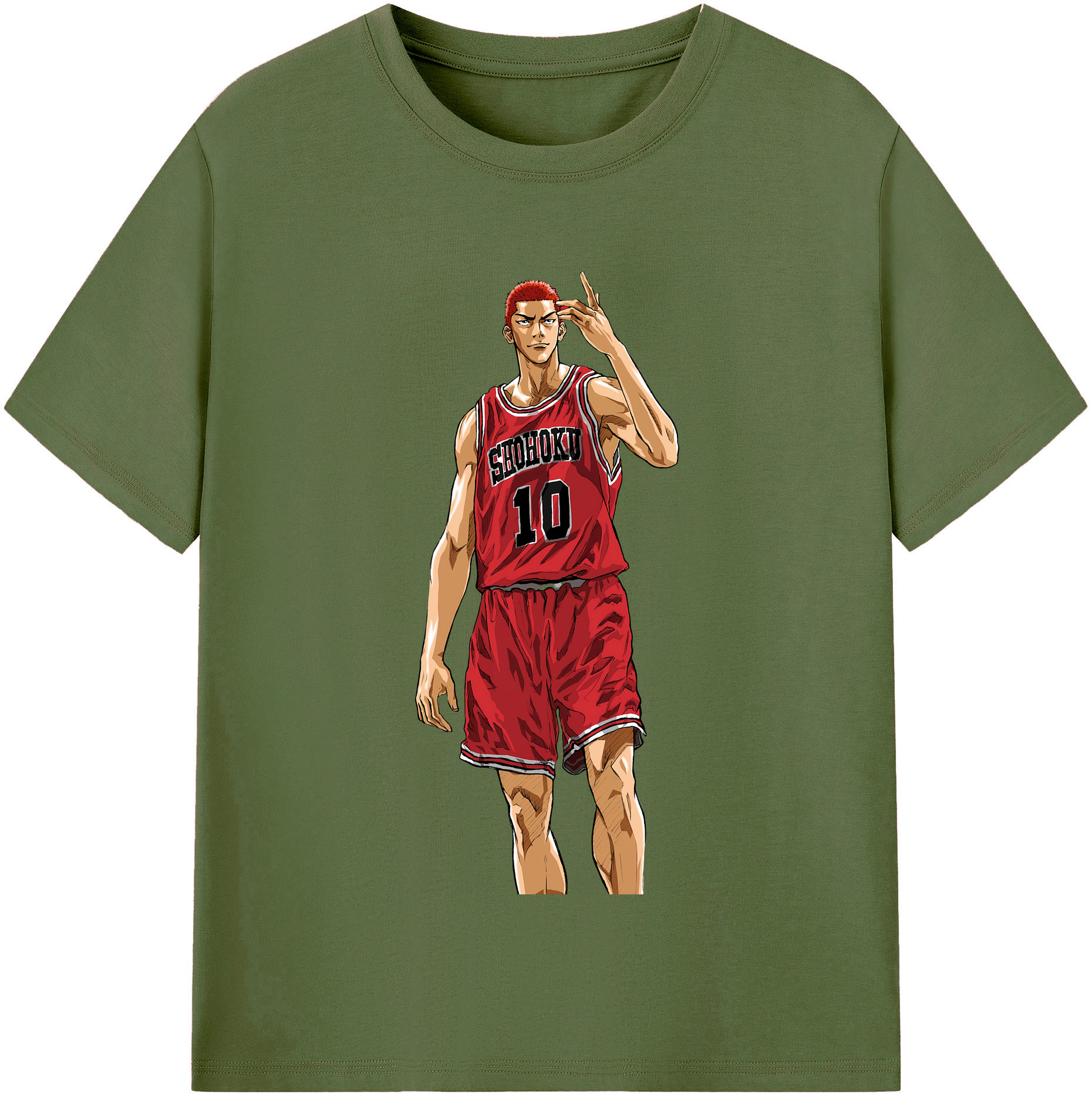 SLAM DUNK／スラムダンク 綿100％半袖Tシャツ（フロントプリント）